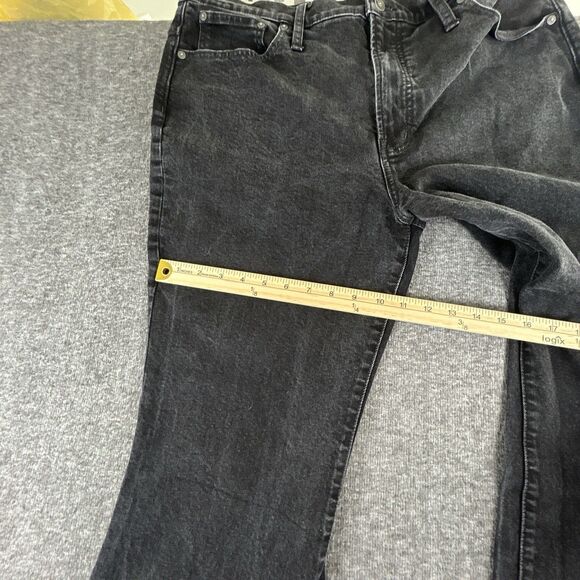 Madewell Perfect Vintage Flare Jeans Womens Sz 33 36x31 Black Plus Size Curvy - Picture 8 of 9